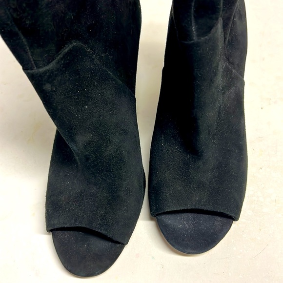 Vince Camuto Black Open Toe Ankle Boots - Picture 4 of 11